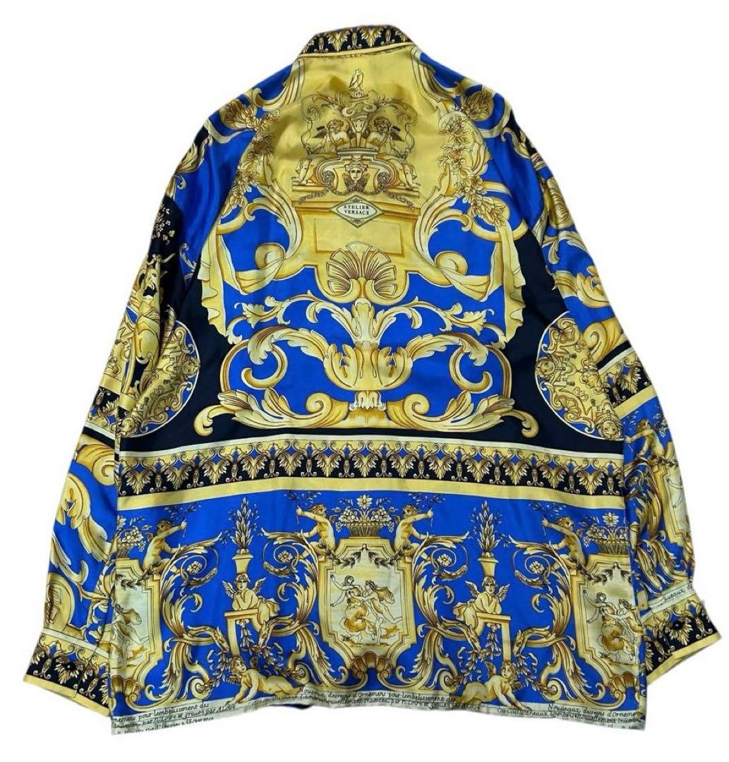 GIANNI VERSACE ジャンニヴェルサーチ バロック柄 シルクシャツ