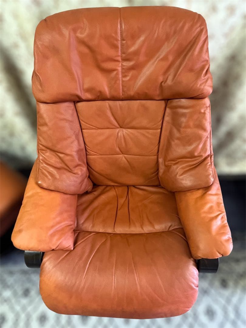 himollaヒモラ ゼロストレス リクライニングチェア&オットマン 本革