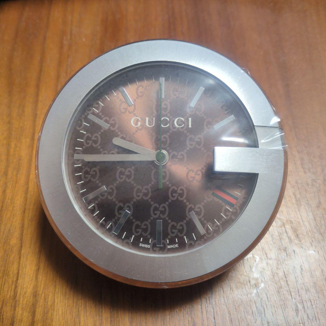 GUCCI 置時計 Gロゴデザイン