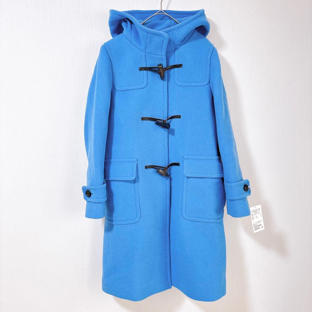 【新品】グリーンレーベルリラクシング コバルトブルー ダッフルコート