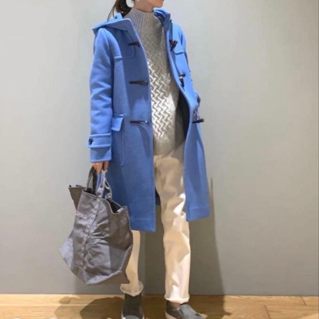 【新品】グリーンレーベルリラクシング コバルトブルー ダッフルコート