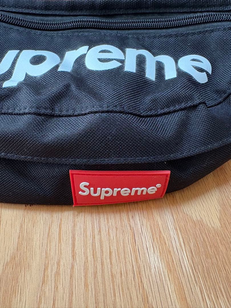 Supreme ブラック ウエストポーチ