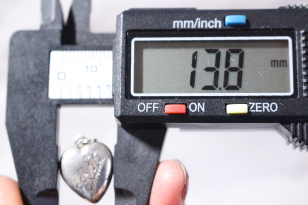 40s　スウィートハートジュエリー　WW2　シルバー　チャーム　勿忘草　フラワー