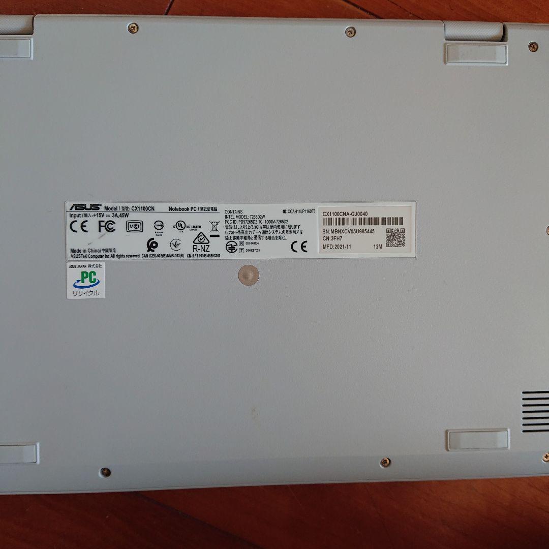 Chromebook本体 chromebook ASUS CX1100CNA