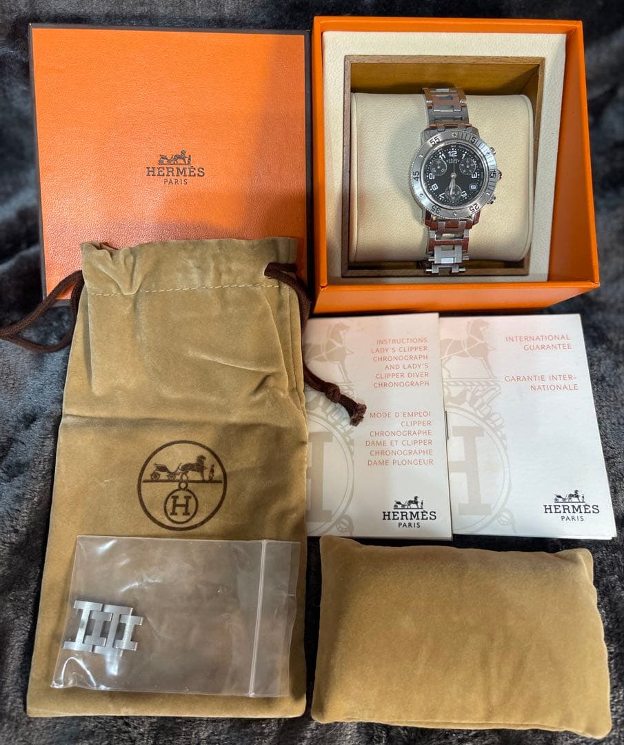 HERMES 腕時計 クリッパーダイバーレディース