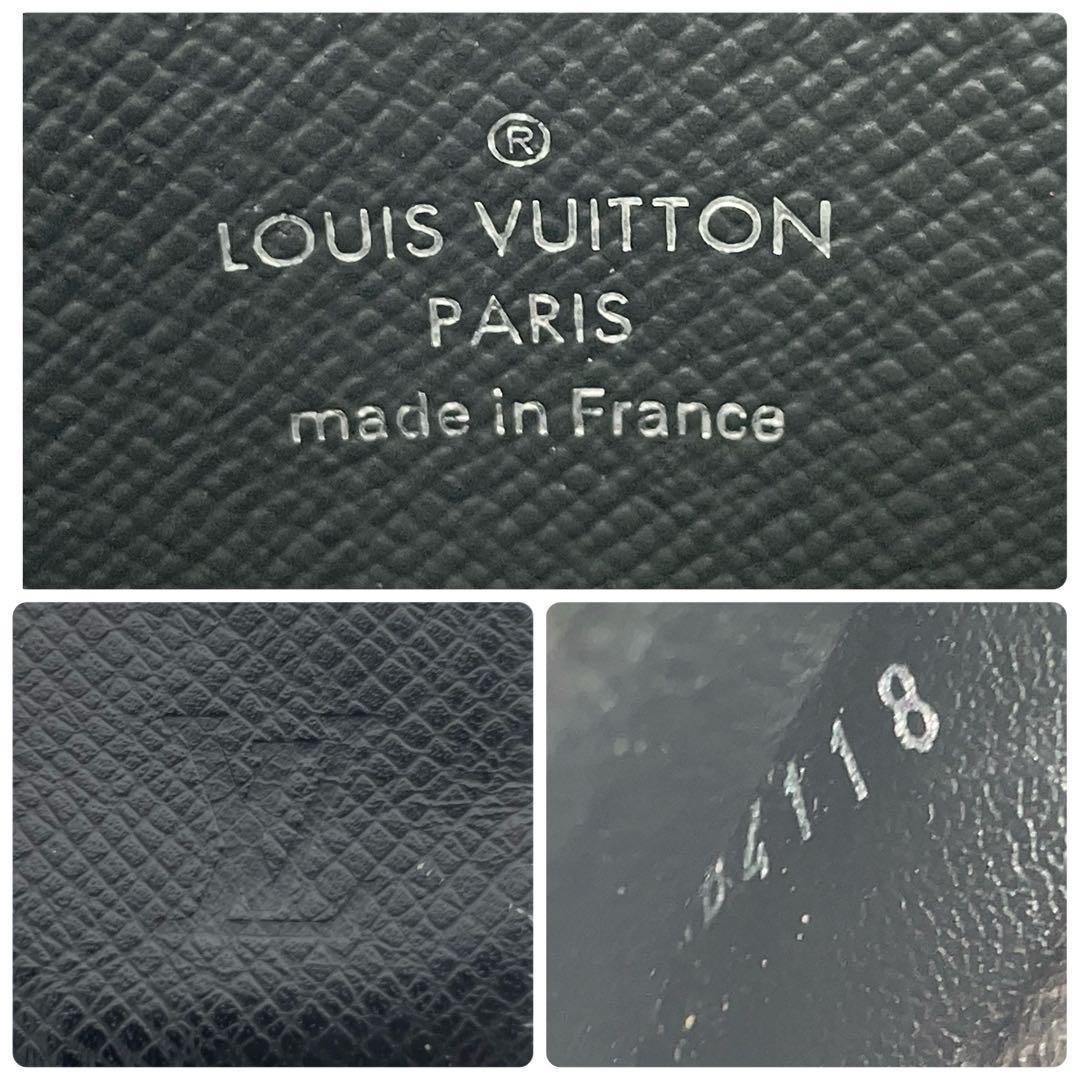 ルイヴィトン ケース ポルトモネ ジュール タイガ 黒 ブラック 小銭入れ