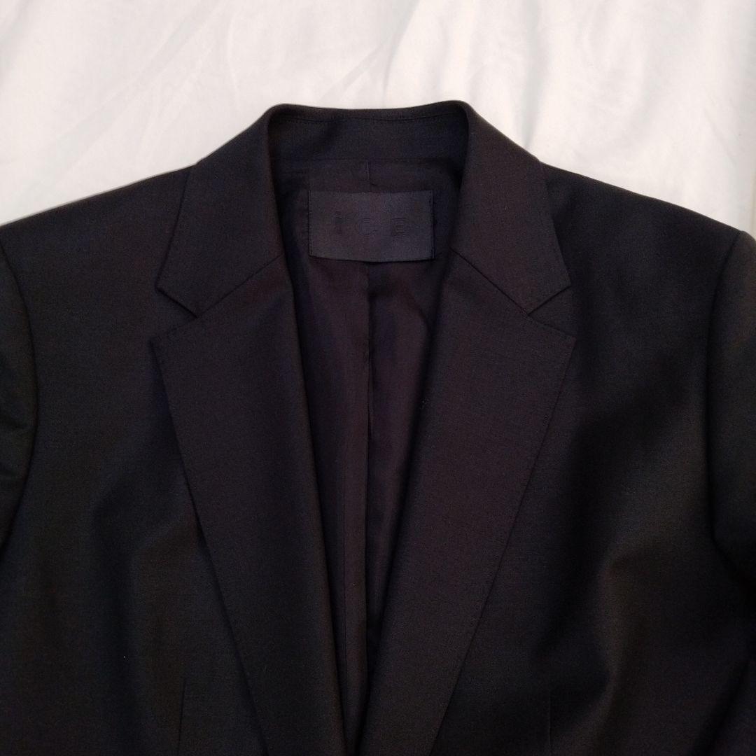 ICB ブラックビジネスパンツスーツ