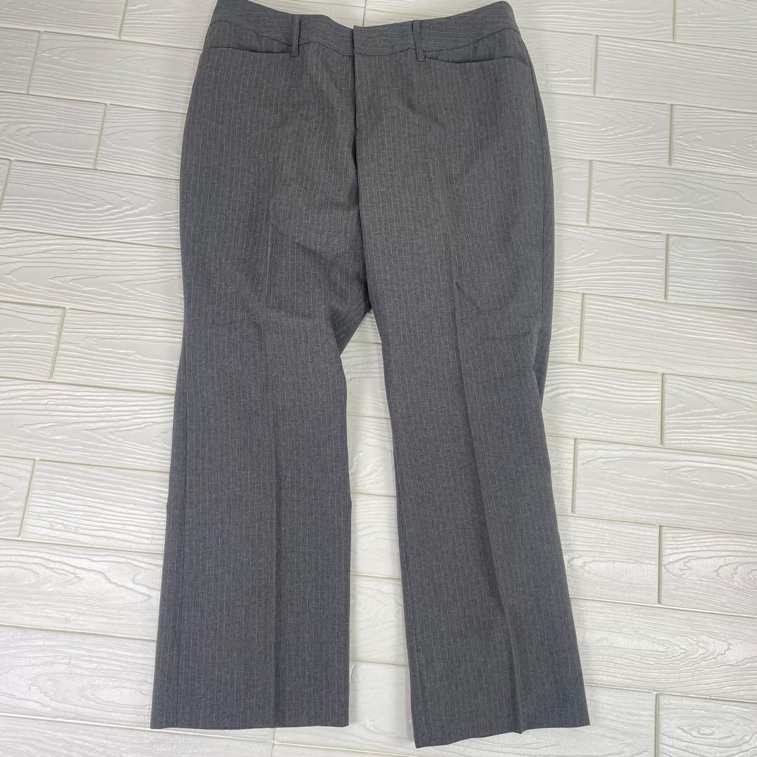 ｎ,レディース　ビジネススーツ　セットアップ　パンツ2本　19号　グレー