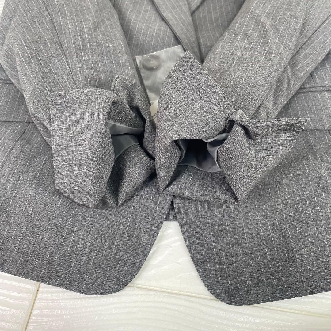 ｎ,レディース　ビジネススーツ　セットアップ　パンツ2本　19号　グレー