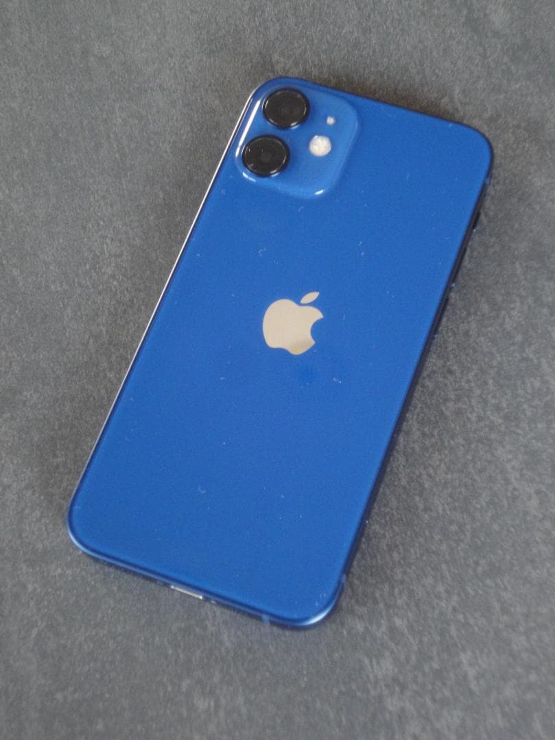 iPhone 12 mini 本体 128GB ブルー 元箱 充電ケーブル ピン