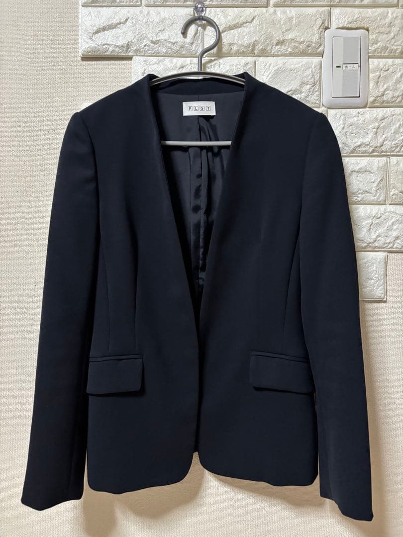 美品✨プラステ　2WAYストレッチカラーレスジャケット・テーパードパンツ