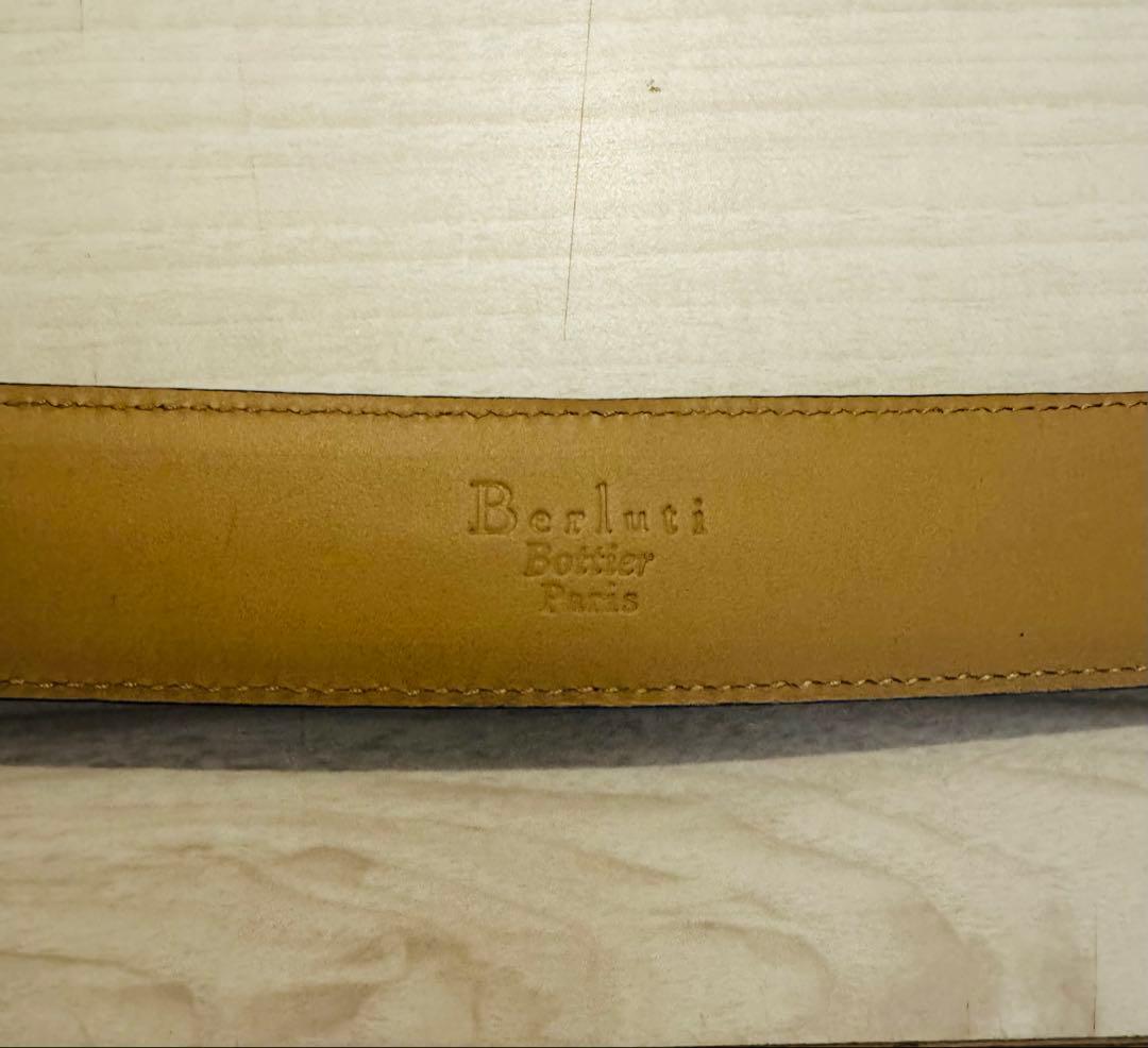 【中古】ベルルッティ Berluti レザー ベルト 【サイズ85/34】 レア