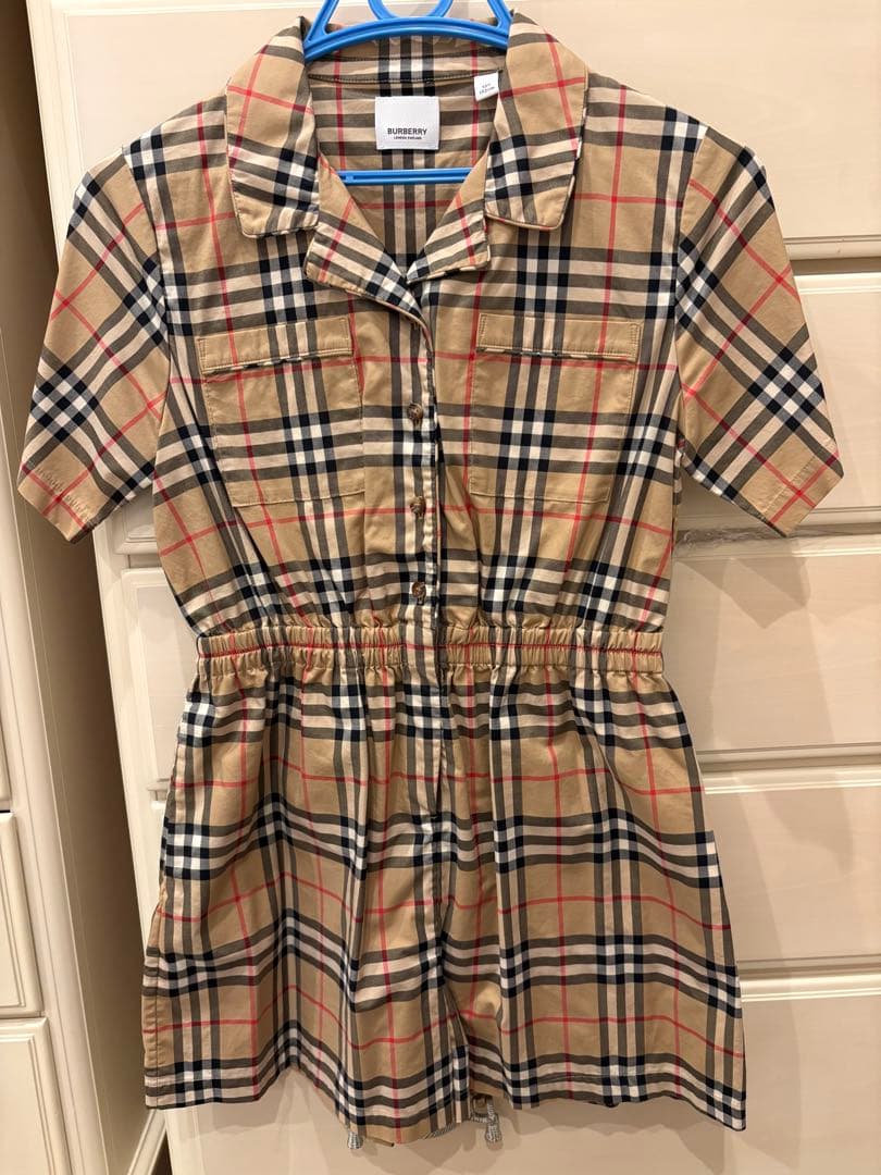 大人着用可能　Burberry 12y ロンパース　チェック