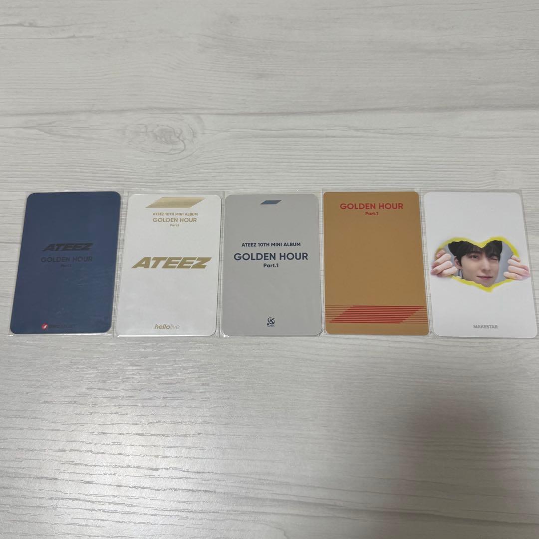ATEEZ GOLDEN HOUR ユノ YUNHO 5枚セット
