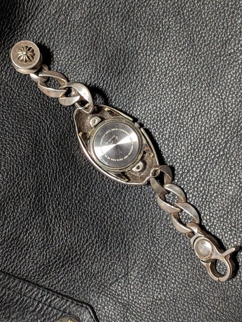 KENシルバー925 ウォッチクロス柄　ブラッケンリッチ　蓋無　可動