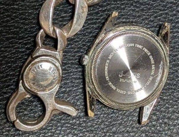 KENシルバー925 ウォッチクロス柄　ブラッケンリッチ　蓋無　可動