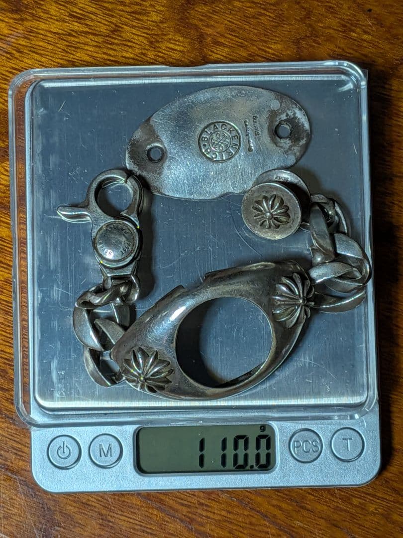 KENシルバー925 ウォッチクロス柄　ブラッケンリッチ　蓋無　可動