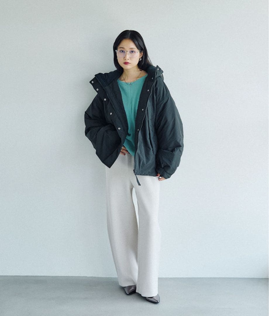 【撥水加工付き】エアサーマル2WAYショートコート 黒