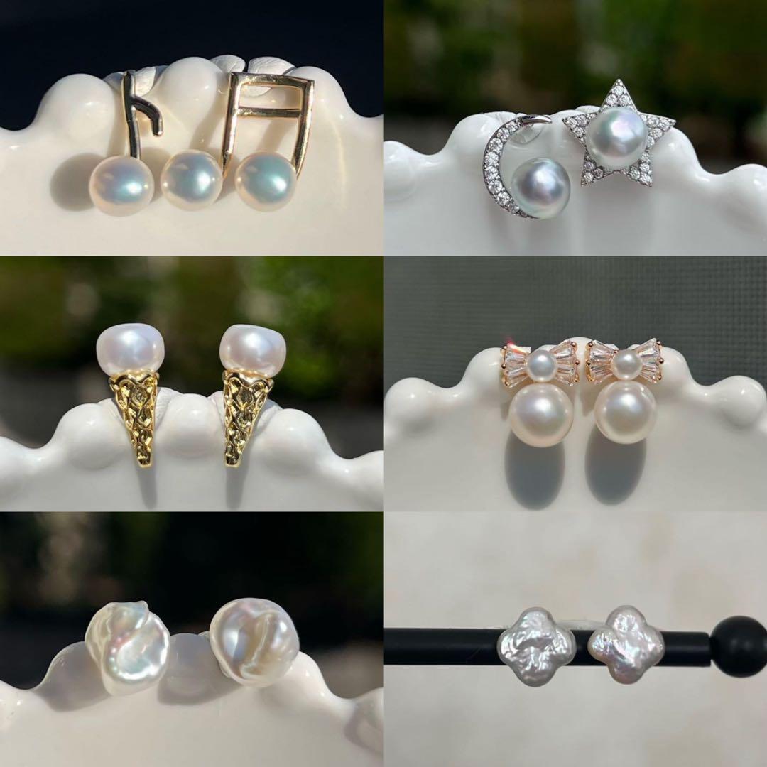 A様 リクエスト 6点 まとめ商品　パールピアス　音符　アイス　リンボ　星月