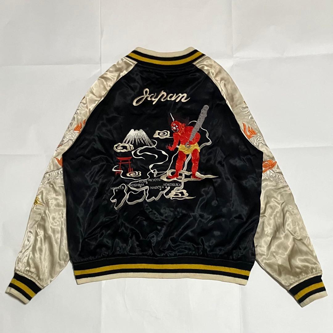 【人気】HOUSTON　ヒューストン　スカジャン　リバーシブル　和柄　刺繍