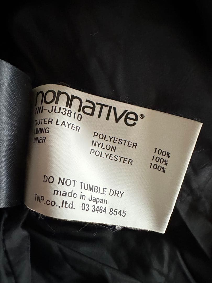 ジャケット・アウター nonnative RIDER PUFF BLOUSON POLY TWILL