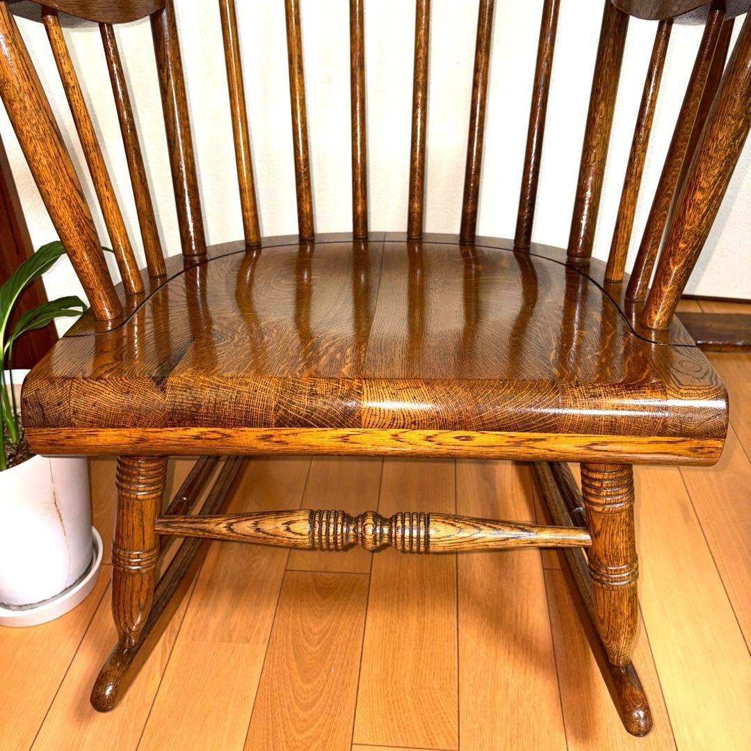 飛騨の家具 飛騨産業 木製 ロッキングチェア キツツキマーク