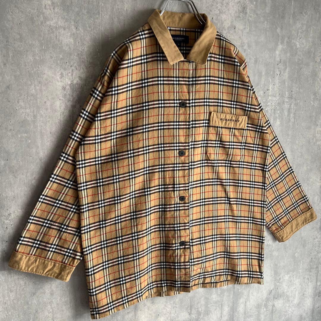BURBERRY LONDON　ネルシャツタイプ　ノバチェック　セットアップ　L