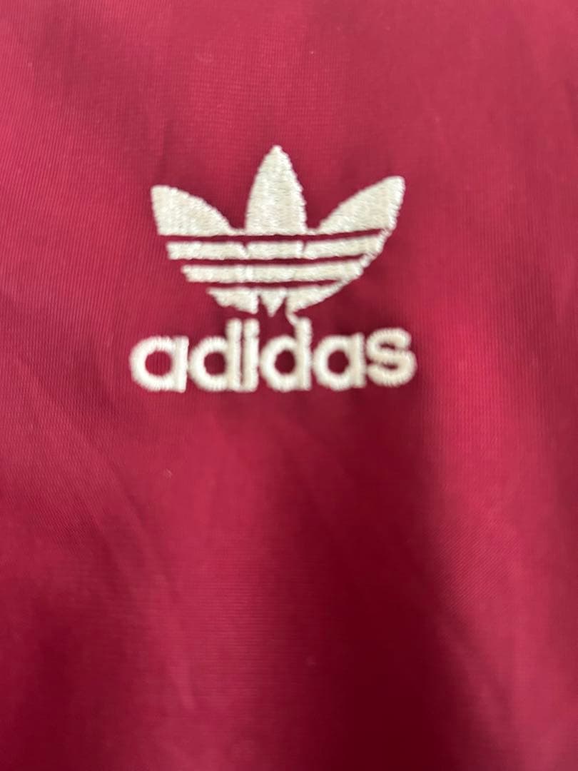 80sビンテージadidasトラックジャケットATP ワインレッド 西ドイツ製