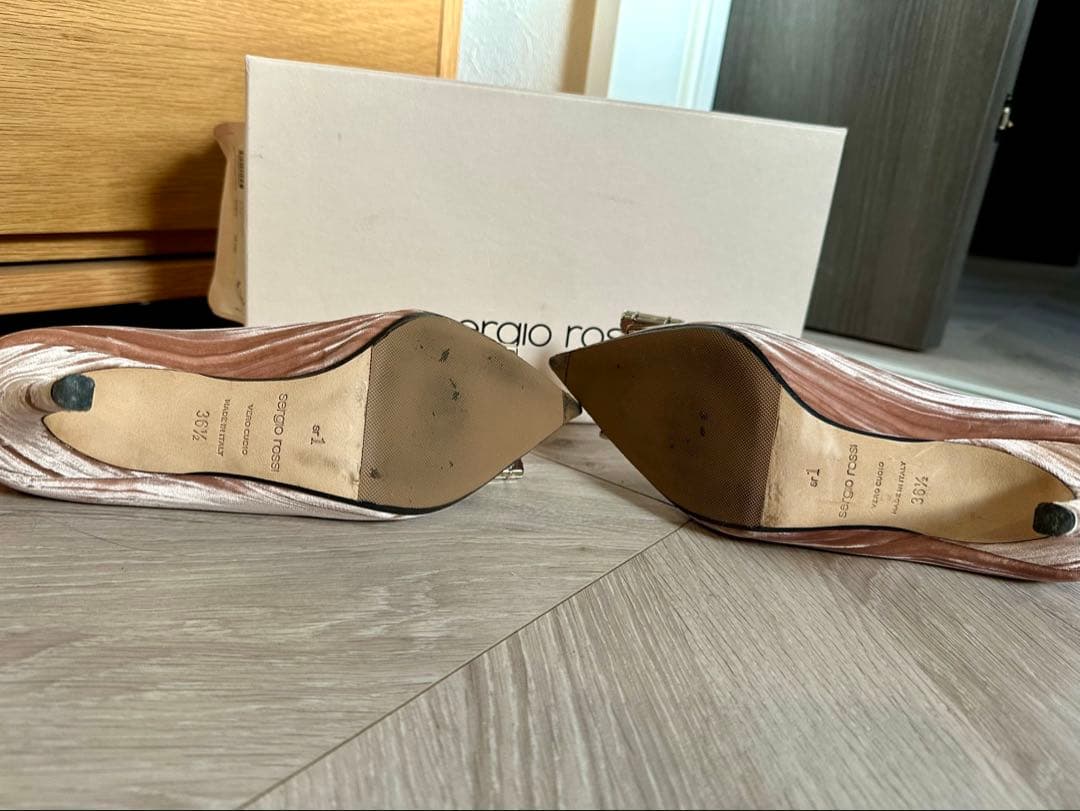 Sergio Rossi ピンクパンプス　sr1 37 23.5 セルジオロッシ