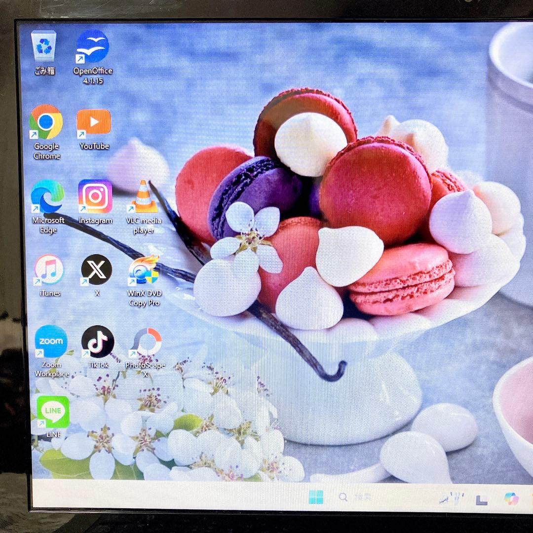 大容量1TB✨NECノートパソコン 艶のある黒 初心者さん向けDVD カメラ