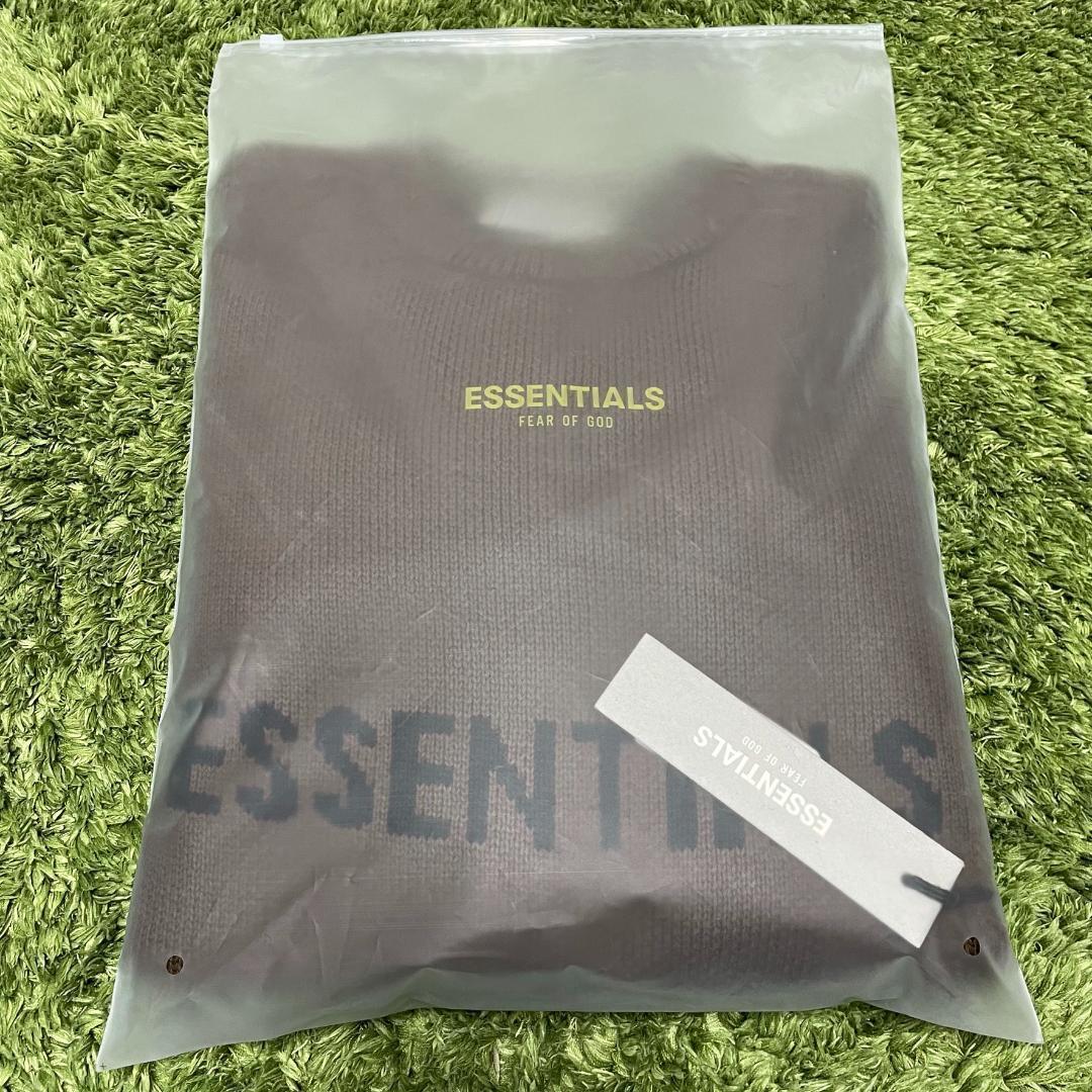 エッセンシャルズ ロゴ セーター ニット SSENSE限定 ブラウン XS