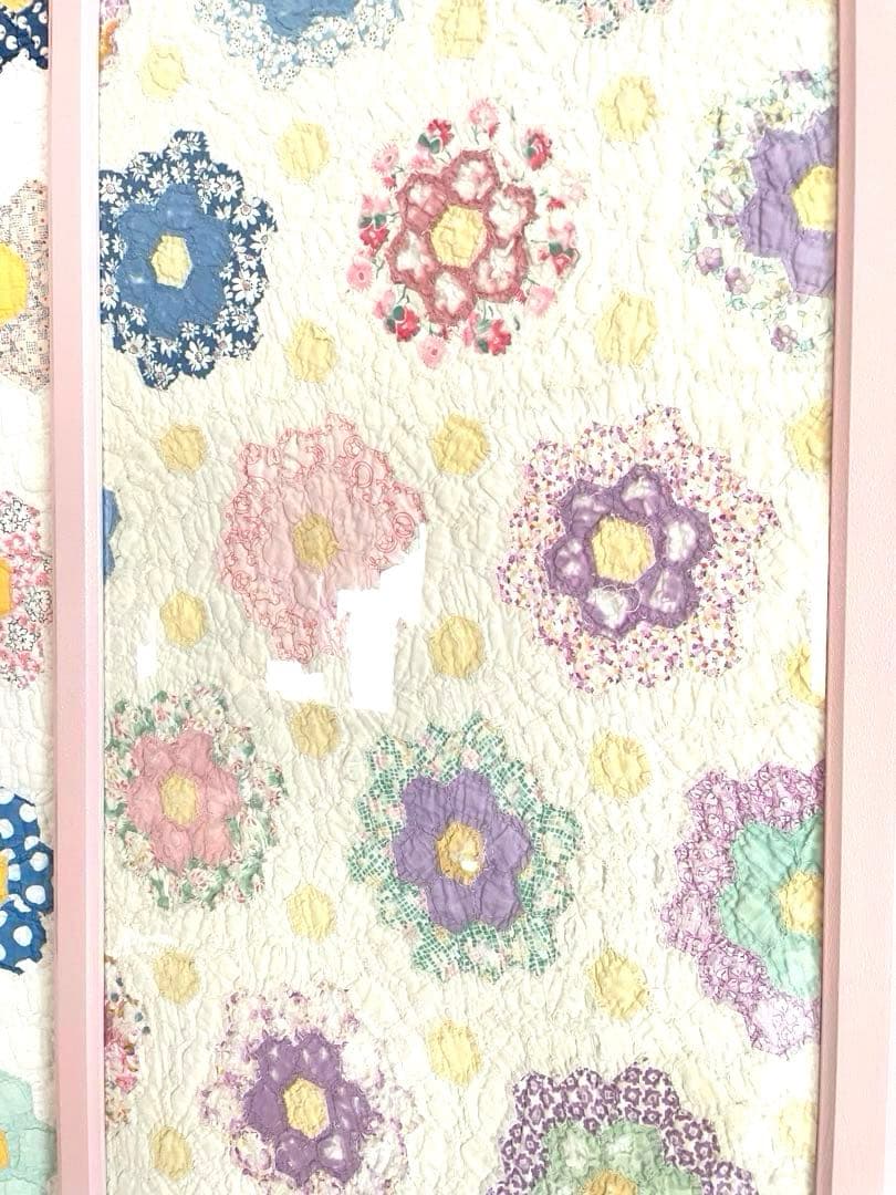 あみさま専用になります♡ アンティークキルト フレーム大きめ·͜· ♡