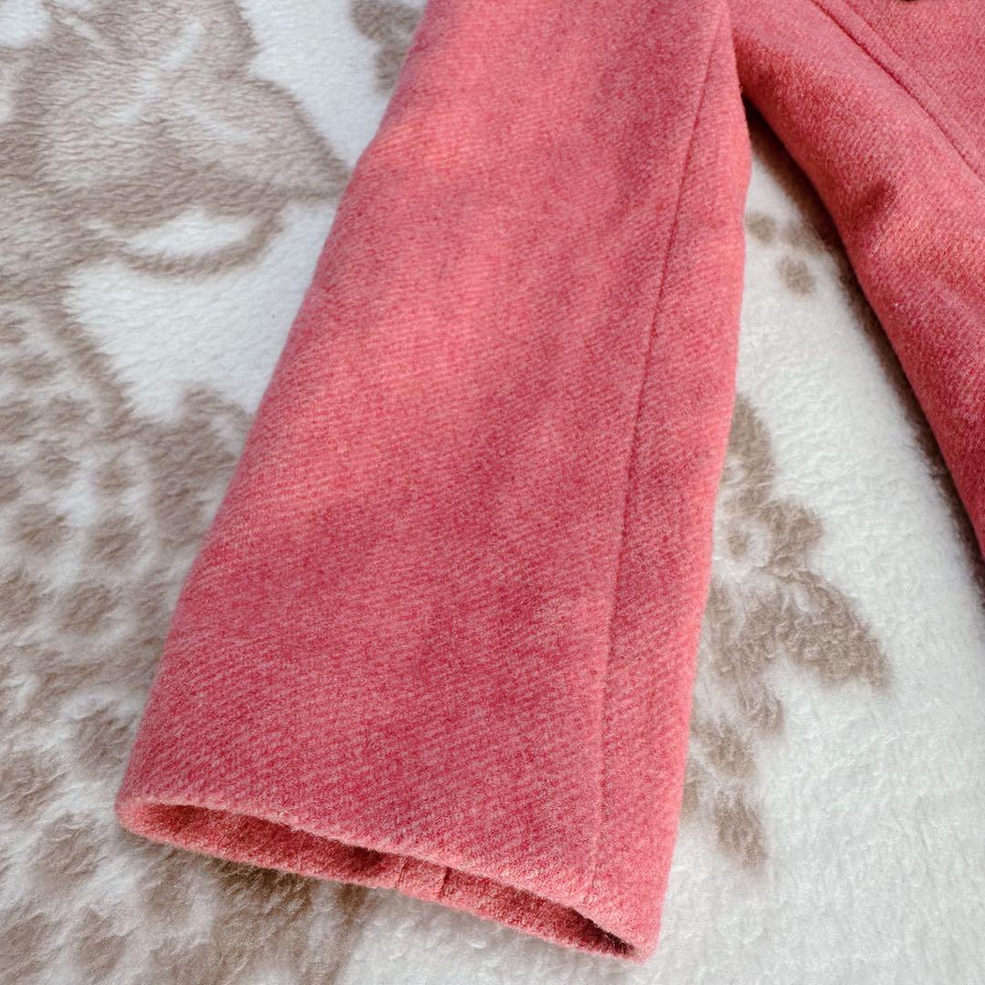 バーバリーブルーレーベル ダッフルコート ロング ウール ノバチェック フード