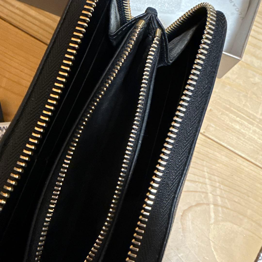 BVLGARI ブルガリ　長財布　ピーゼロワン　ブラック　レザー