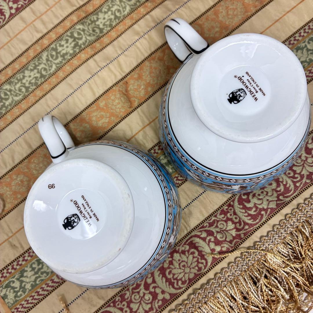 ウェッジウッド フロレンティーンターコイズ リー　カップ＆ソーサー コーヒー