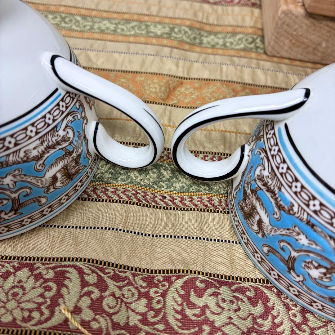 ウェッジウッド フロレンティーンターコイズ リー　カップ＆ソーサー コーヒー