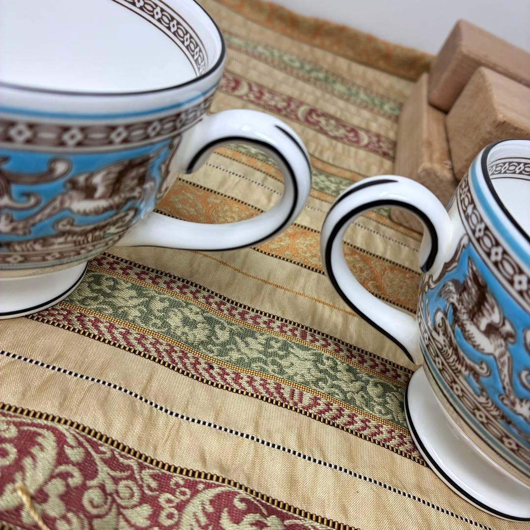 ウェッジウッド フロレンティーンターコイズ リー　カップ＆ソーサー コーヒー