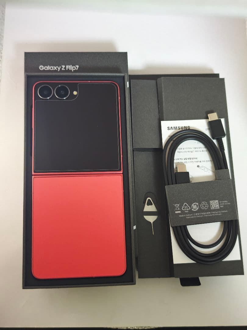【Aランク】Galaxy Z Flip7 コーラルレッド 256GB 韓国版