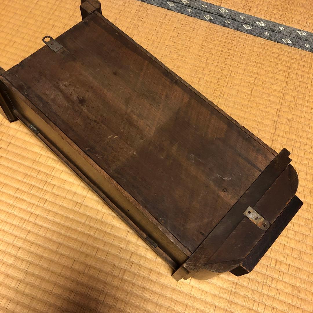 木製掛時計 振り子付き　ゼンマイ式