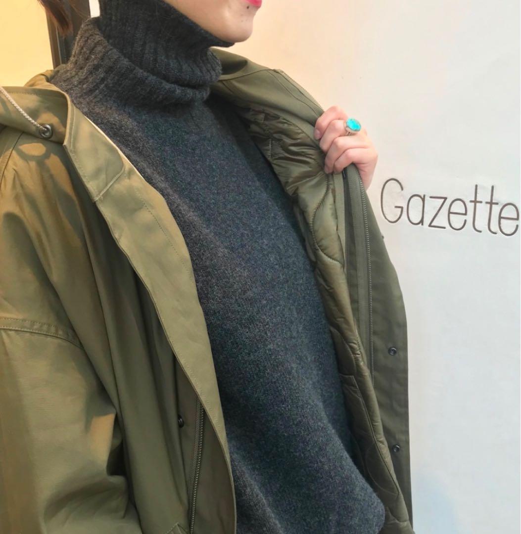 美品【Whim Gazette】ウィム ガゼット　モッズコート　ライナー付カーキ