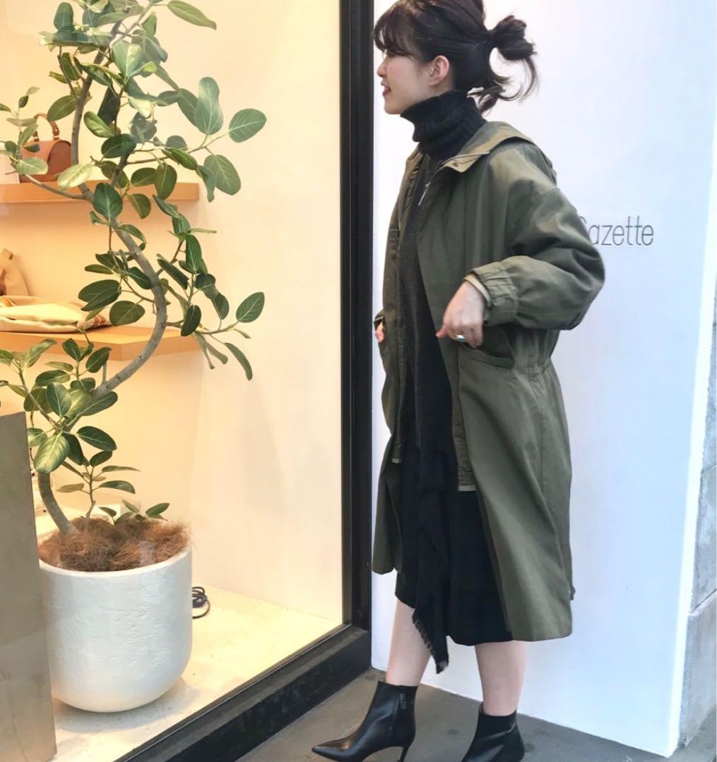 美品【Whim Gazette】ウィム ガゼット　モッズコート　ライナー付カーキ