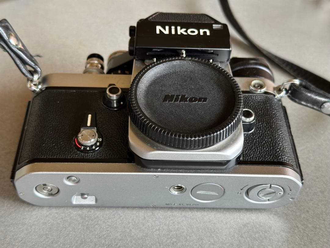Nikon F2 Photomic 55mm F1.2、説明書、牛革製純正ケース