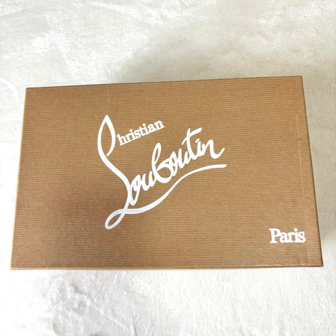 極美品 ルブタン パンプス 37 スタッズ ヒール 黒 レッドソール 購入証明書