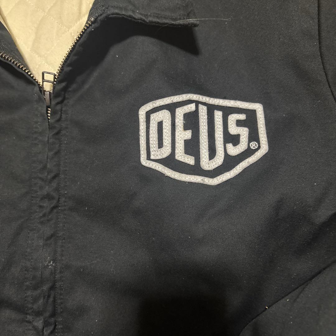 Deus ex Machina デウスロゴ刺繍ジャケット 中綿入XLビックサイズ