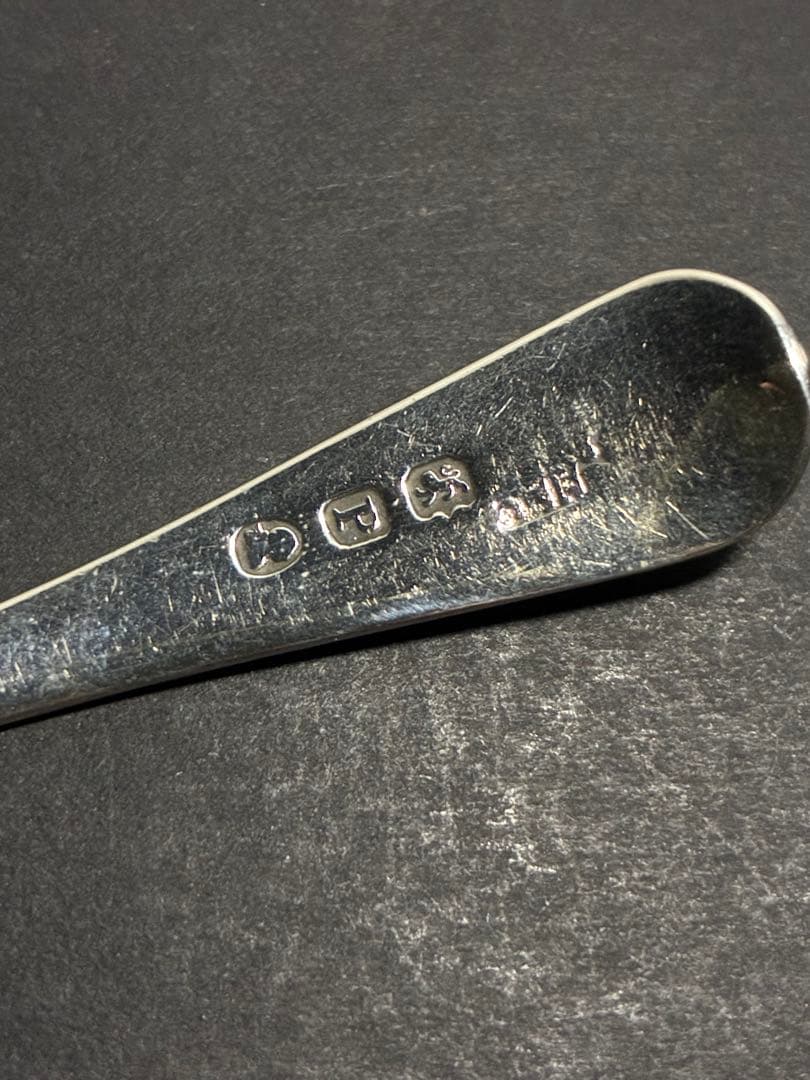 英国アンティーク 1810年 ジョージアン 純銀 ティースプーン ロンドン製