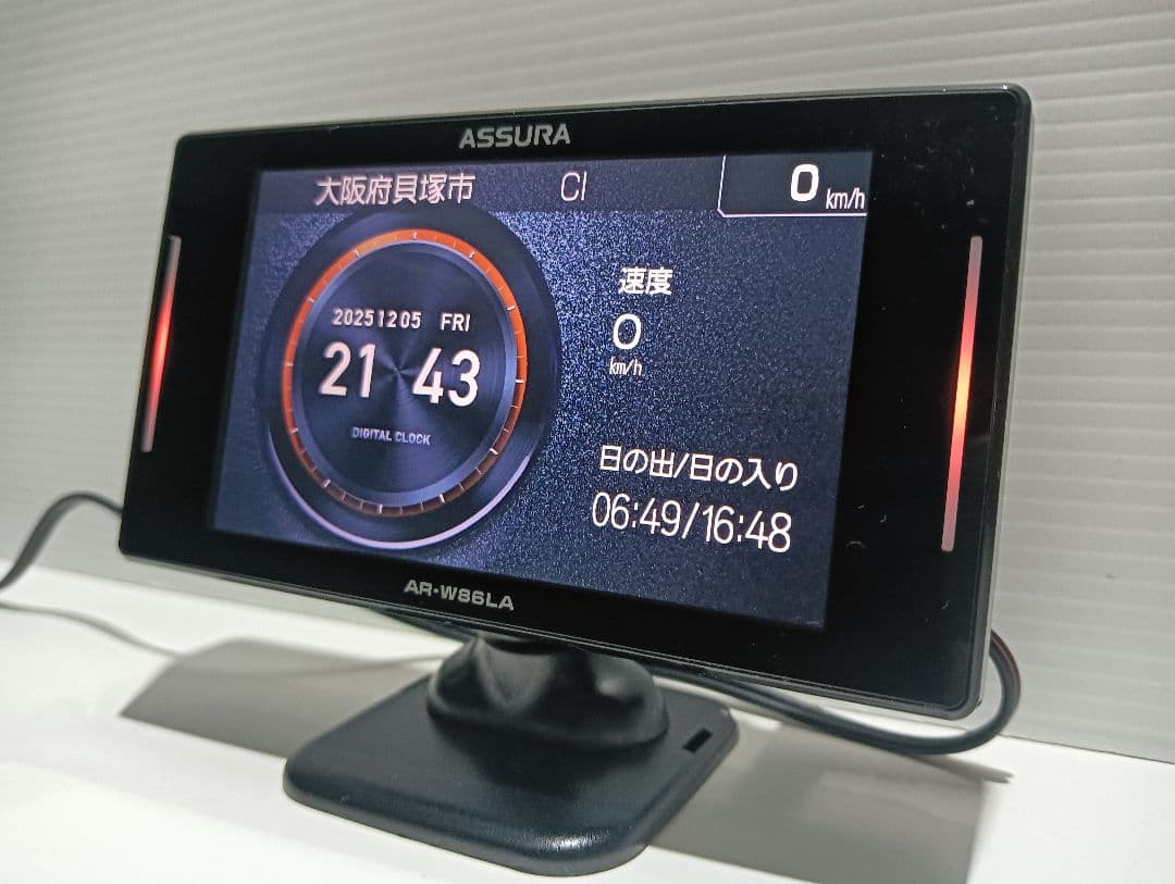 816【GPS更新済】セルスター アスラ AR-W86LAレーザー式オービス対応