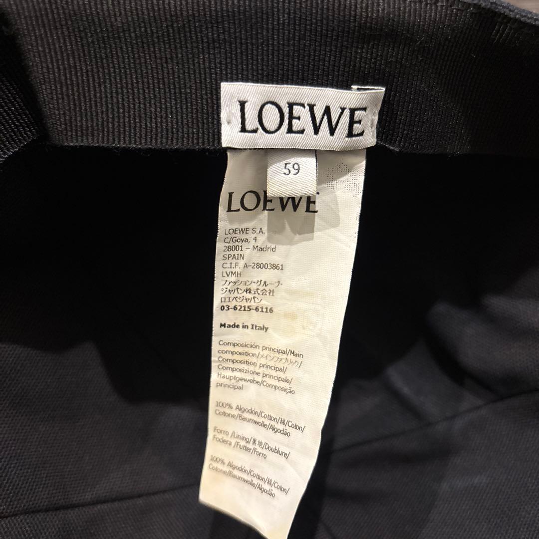 LOEWE パッチキャップ(キャンバス)