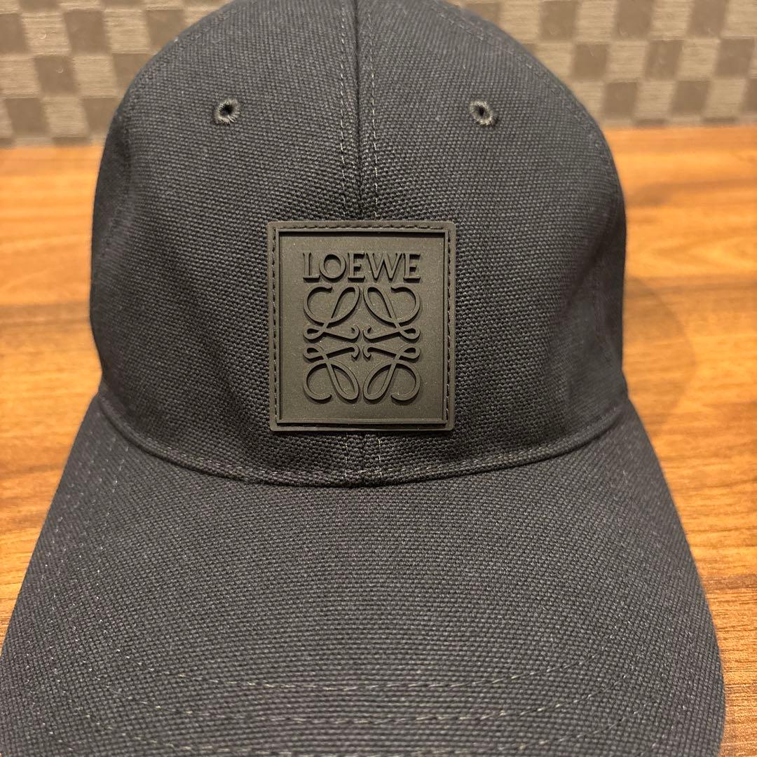 LOEWE パッチキャップ(キャンバス)