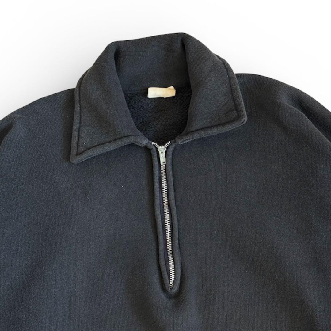 60s〜 TOWNCRAFT タウンクラフト ハーフジップ スウェット ブラック