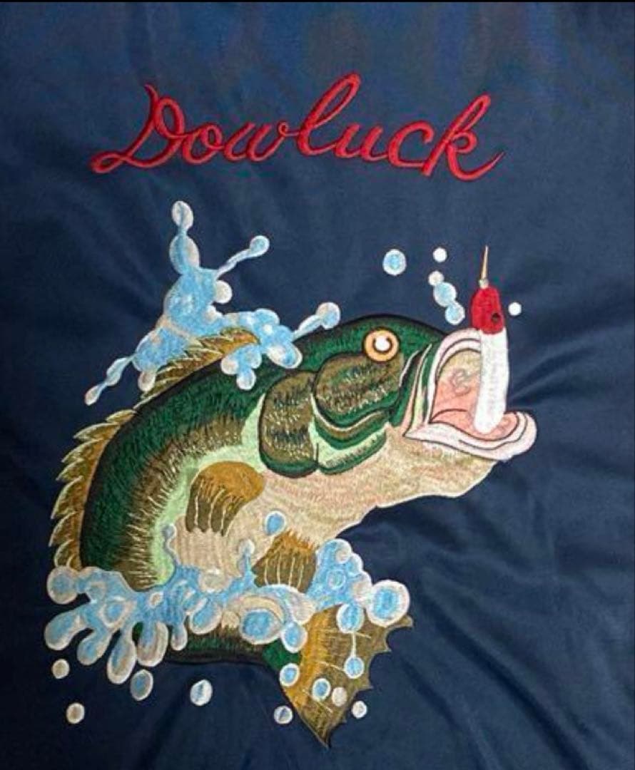 美品！¿ evisuブラックバス 刺繍 トラックジャケットyamane 道楽